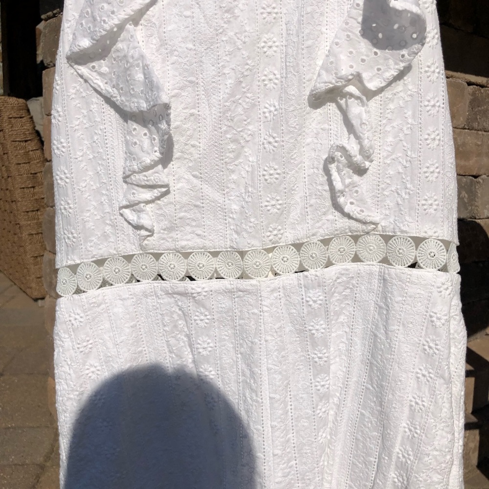 Just One Answer White Ruffle Romper - Picture 3 of 7